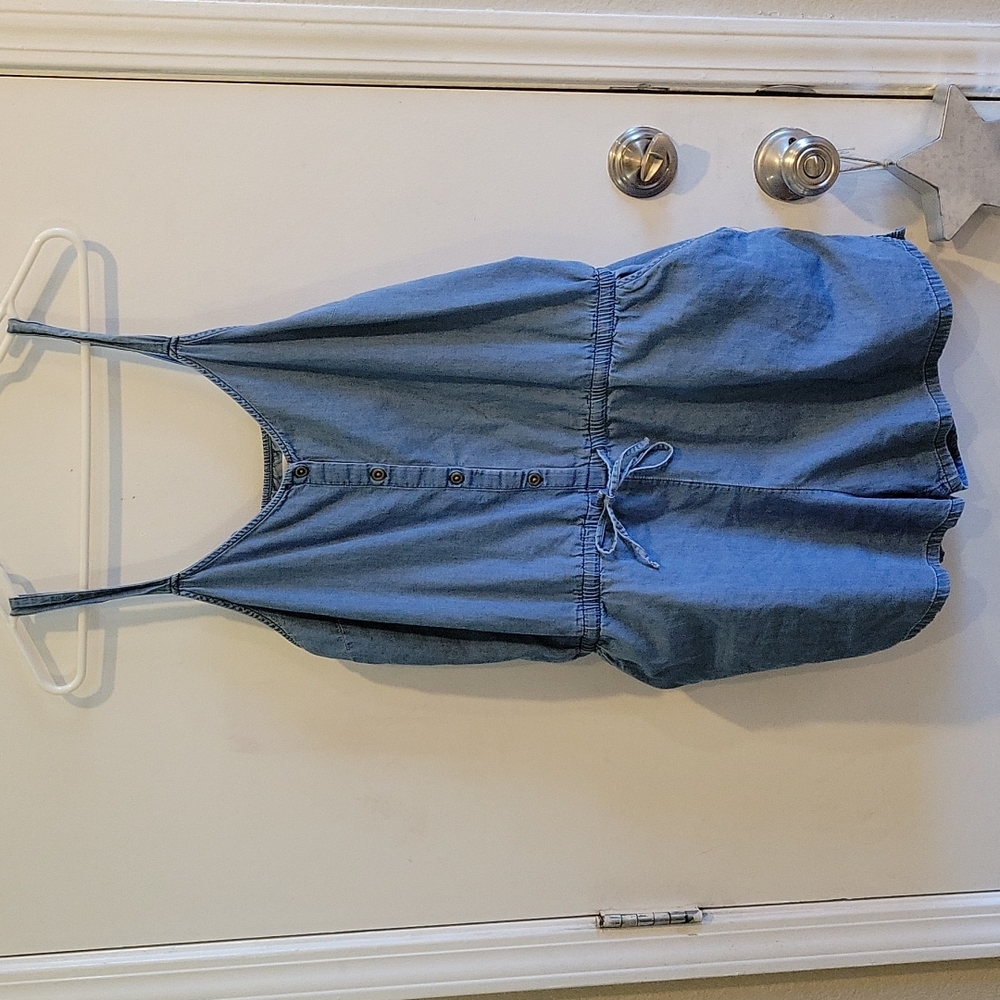 Old Navy Light Blue Denim Romper
